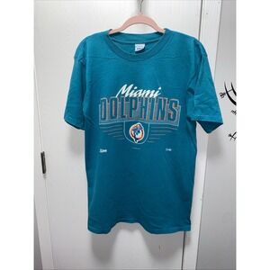 Vintage Salem Sportswear Team NFL Miami Dolphins Large 100%‎ Cotton Graphic Tee